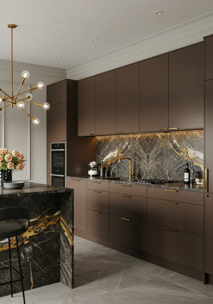 brown cabinets kitchen 9 converted