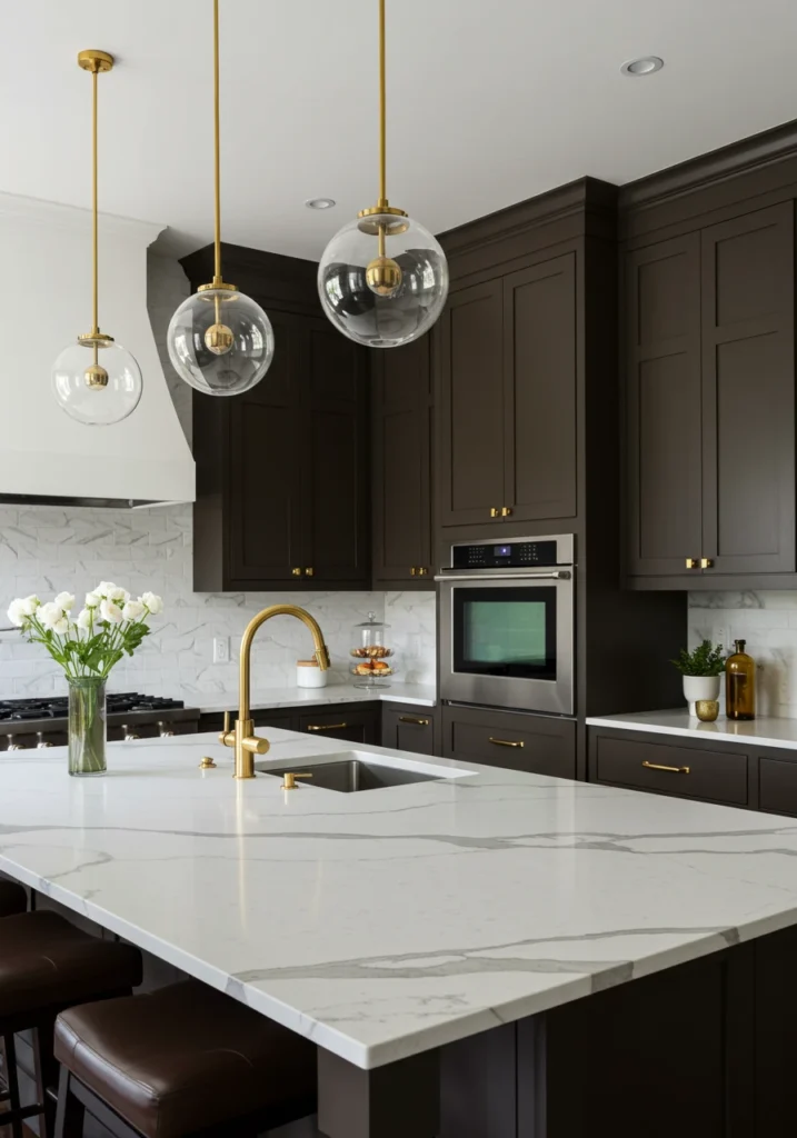 brown kitchen cabinets 15 converted
