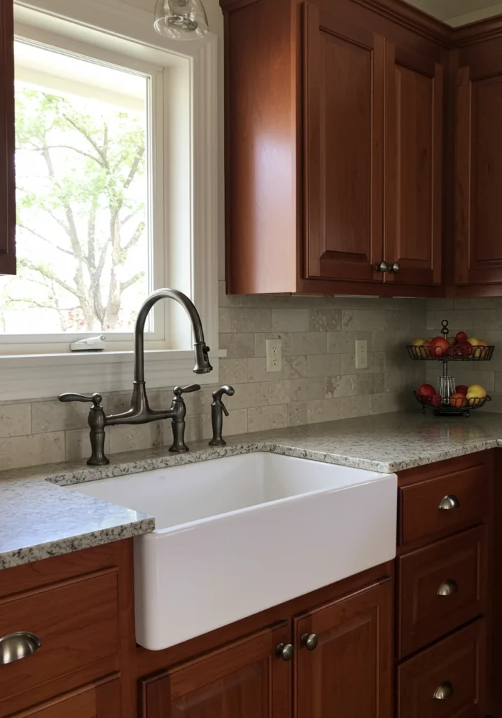 cherry kitchen cabinets 17 converted