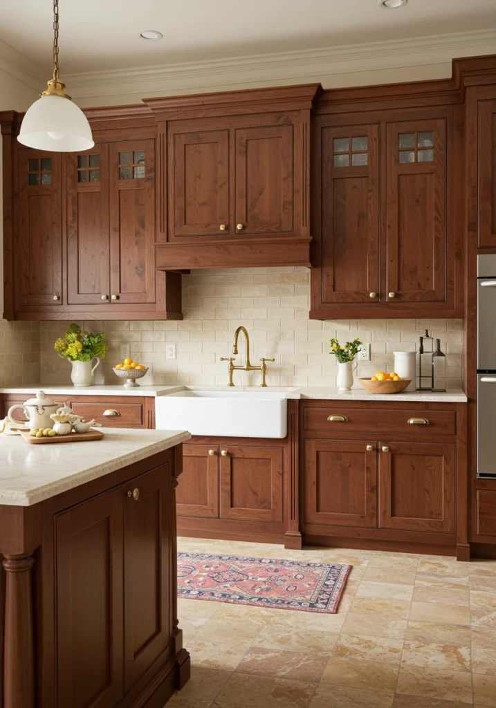 cherry kitchen cabinets 3 converted