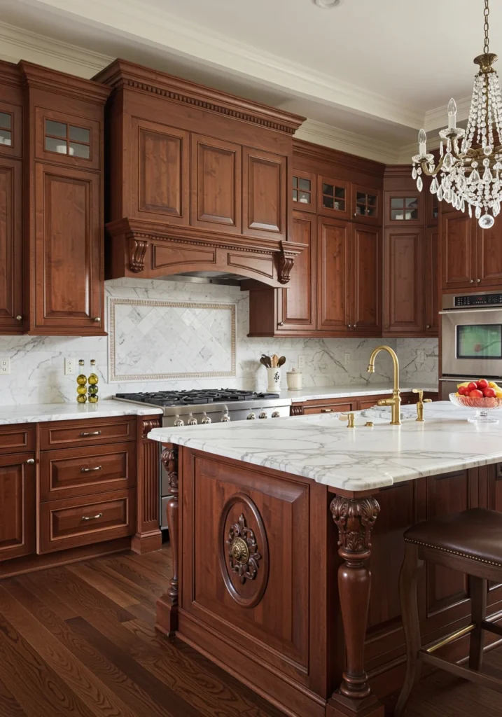 cherry kitchen cabinets 6 converted