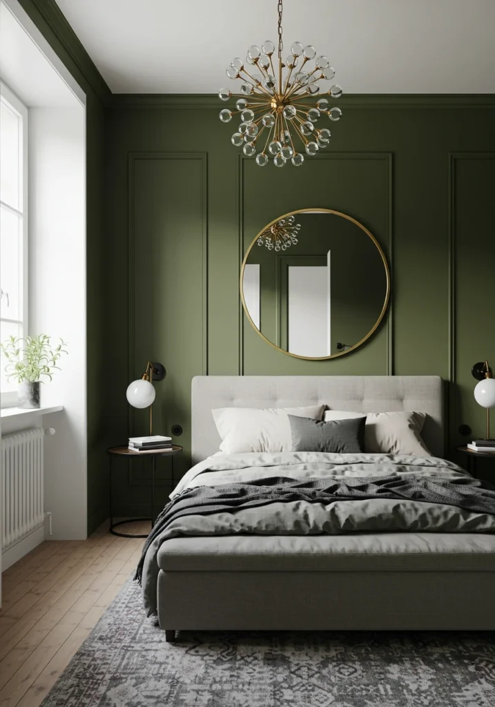 dark green bedroom 16 converted