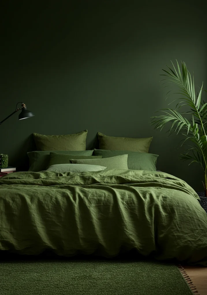 dark green bedroom 17 converted