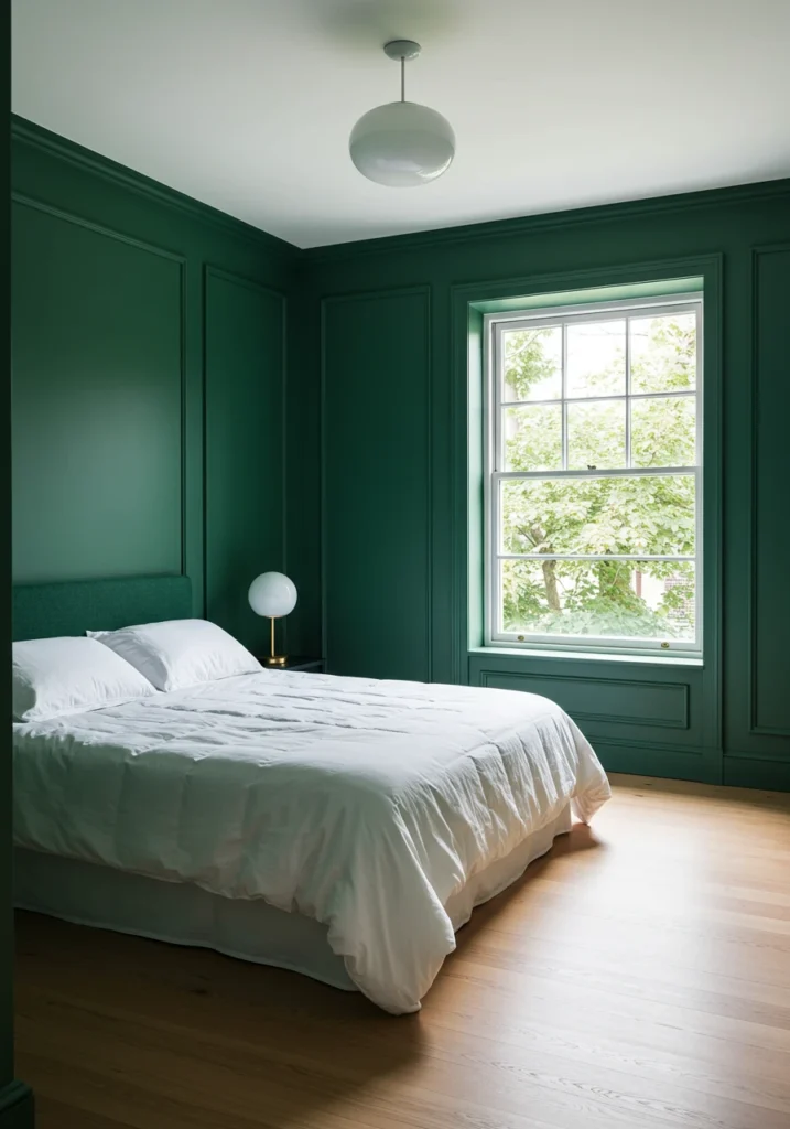 dark green bedroom 19 converted