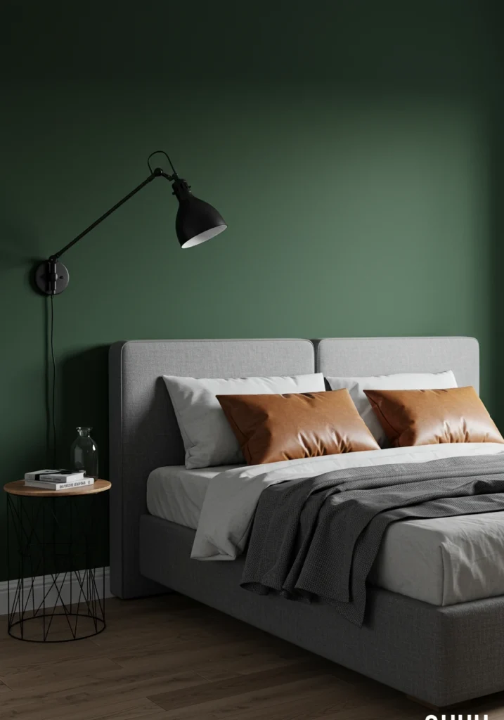 dark green bedroom 1 converted