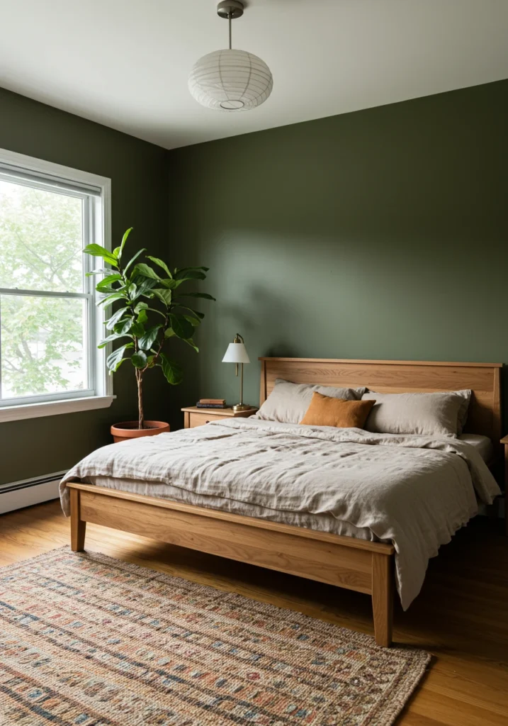 dark green bedroom 3 converted