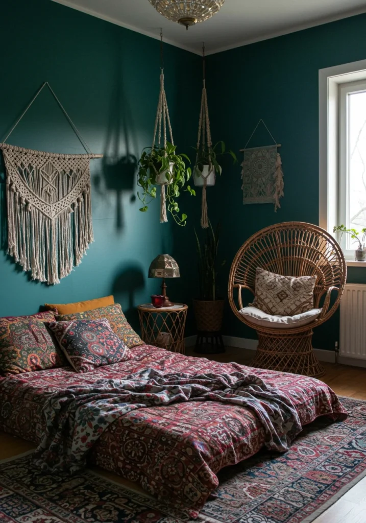 dark green bedroom 8 converted