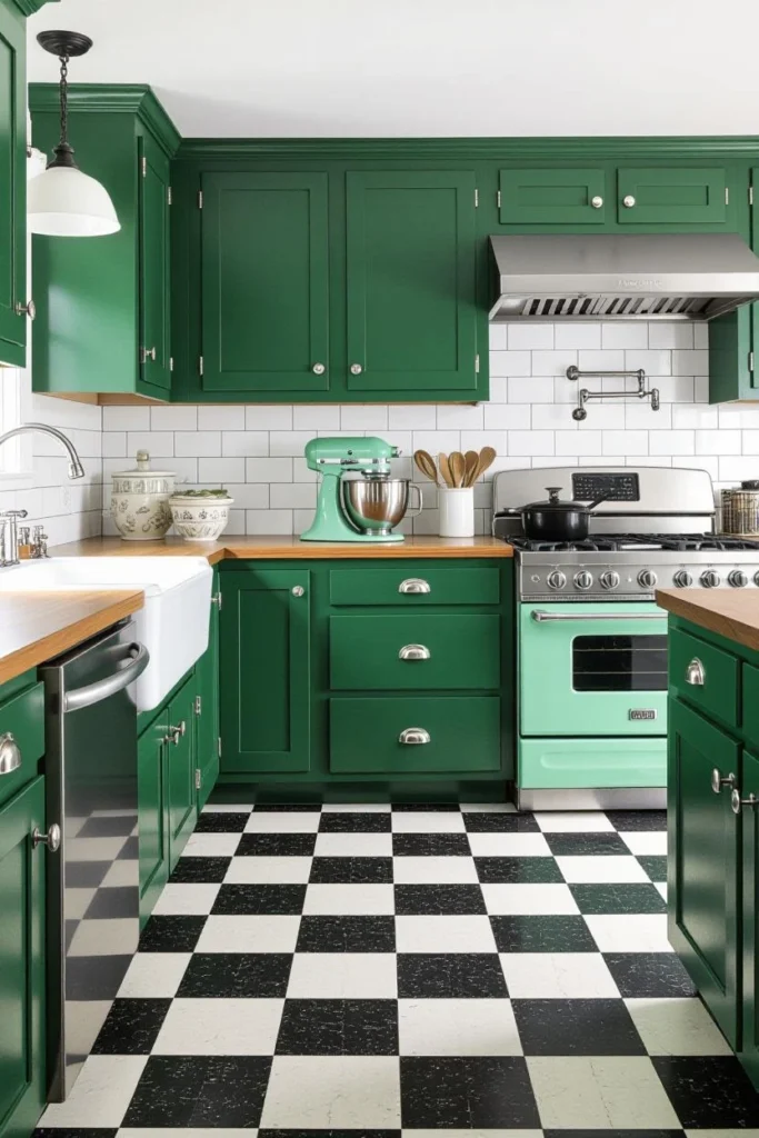 dark green kitchen cabinets 10 converted