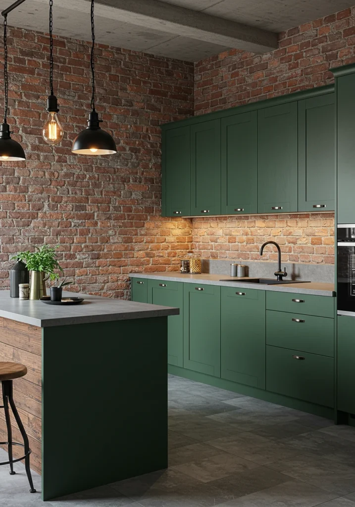 dark green kitchen cabinets 13 converted