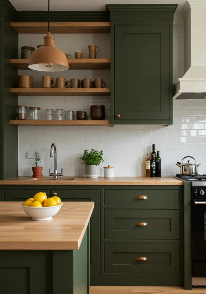 dark green kitchen cabinets 2 converted