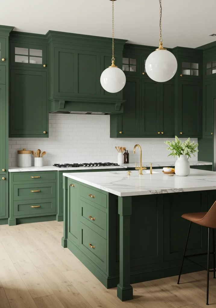 dark green kitchen cabinets 3 converted