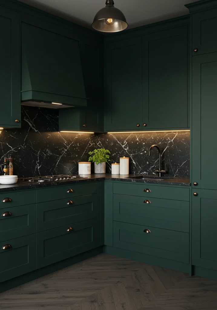 dark green kitchen cabinets 4 converted