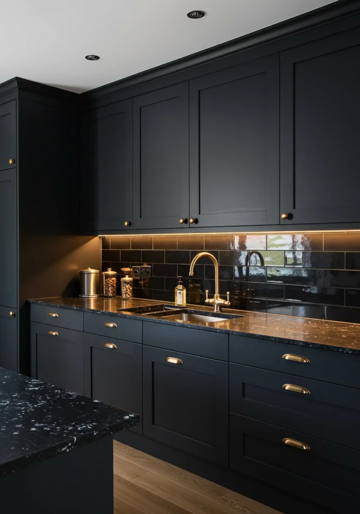 dark kitchen cabinet 16 converted