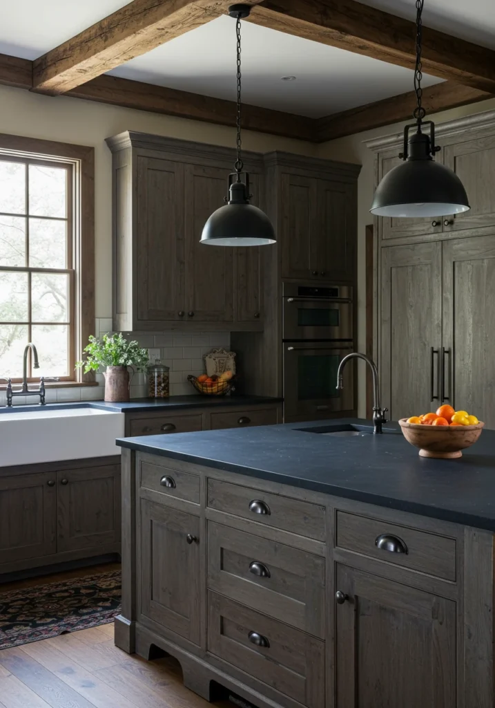 dark kitchen cabinet 7 converted