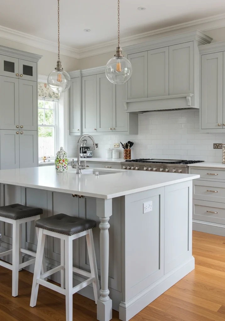 light gray kitchen cabinets 20 converted