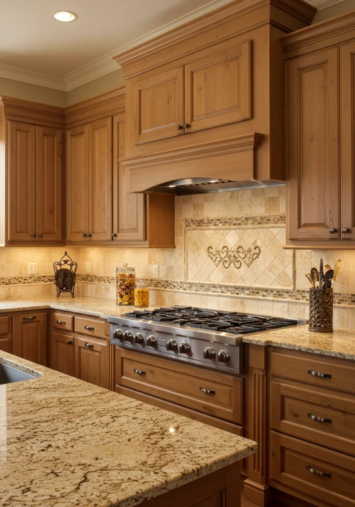 natural wood kitchen cabinets 18 converted