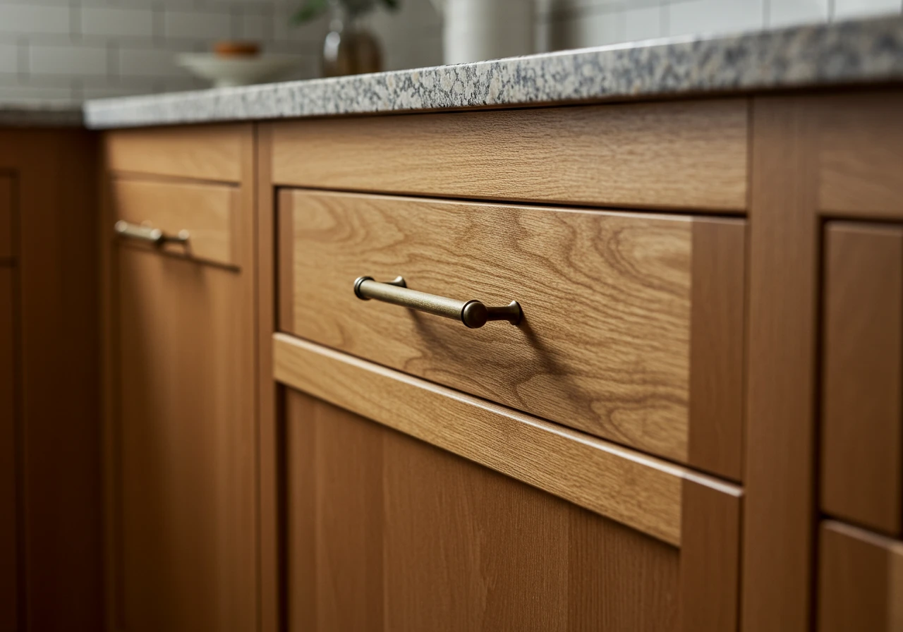 natural wood kitchen cabinets FI converted