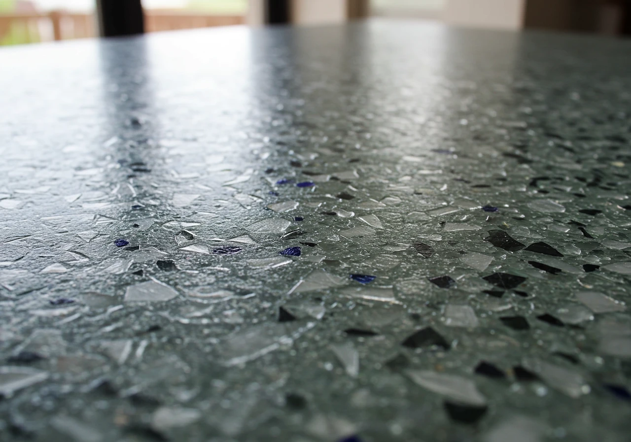 recycled glass countertops FI converted