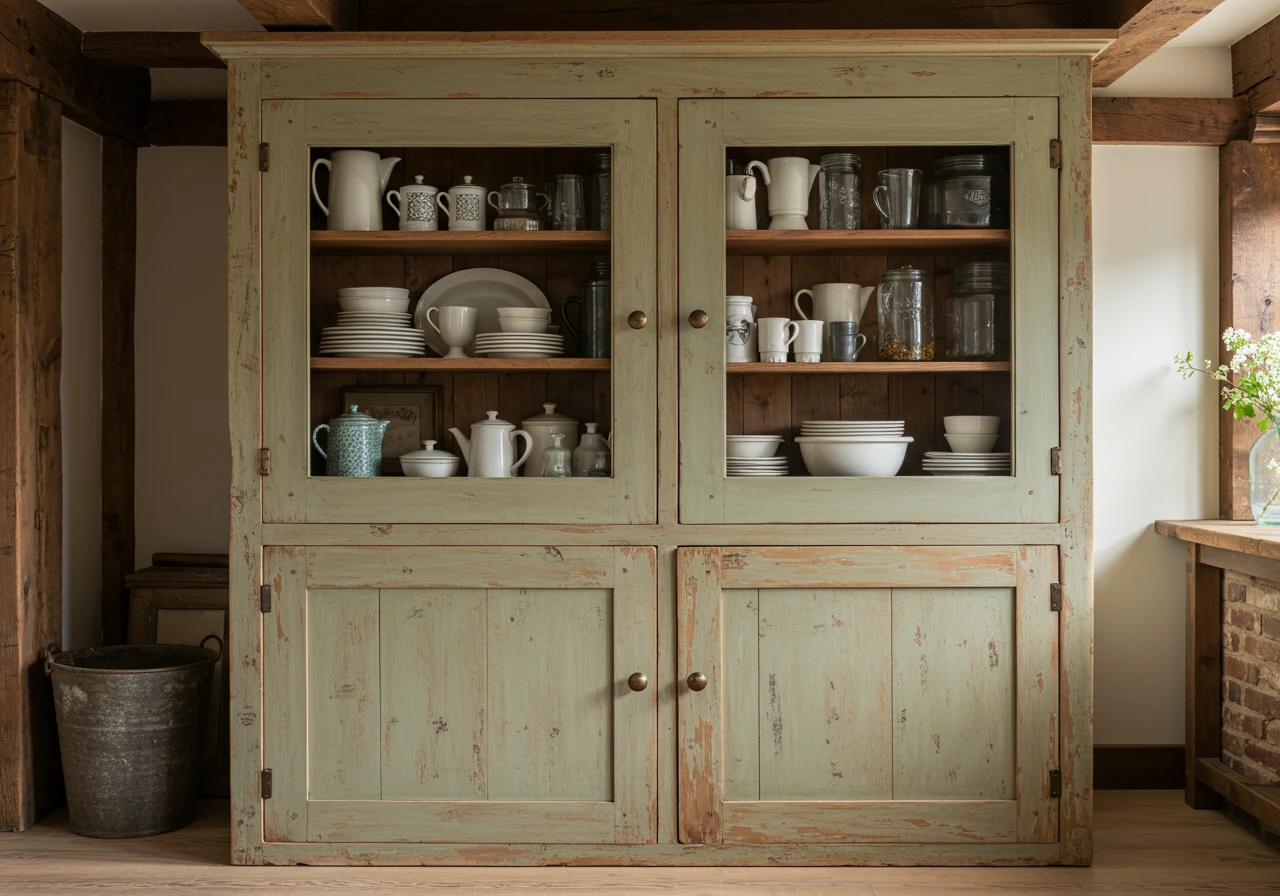 rustic kitchen cabinets FI converted
