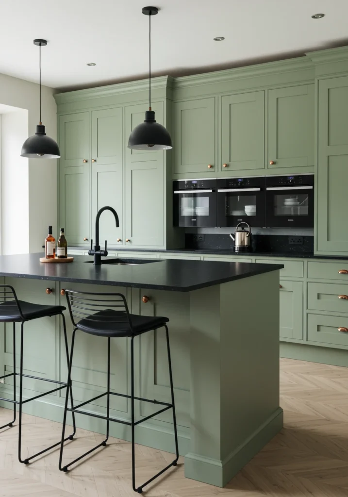 sage green kitchen 8 converted