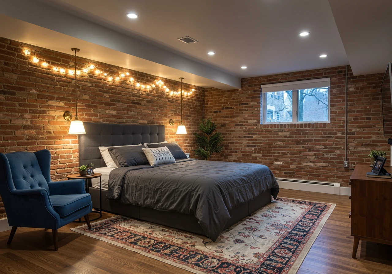 basement bedroom ideas FI converted