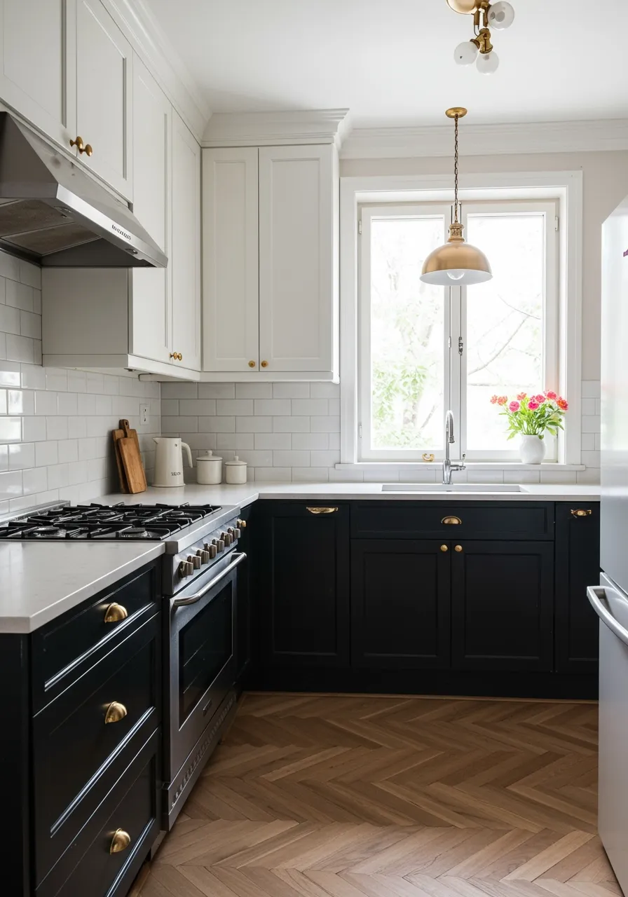 black and white kitchen ideas 11