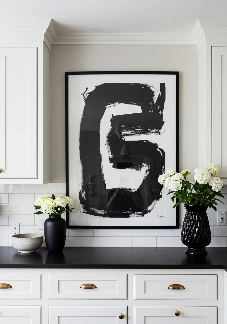 black and white kitchen ideas 16