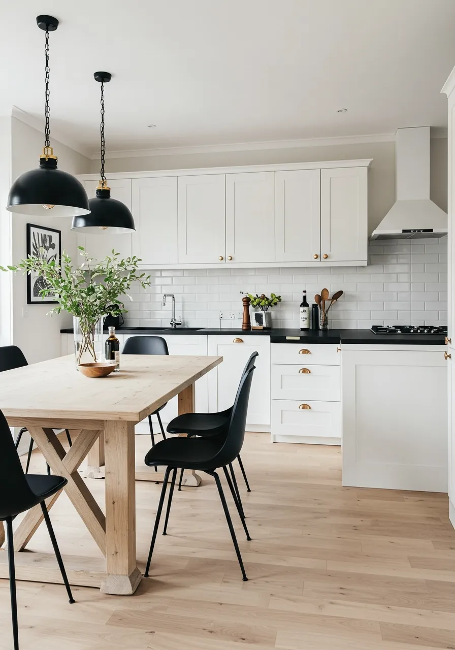 black and white kitchen ideas 17