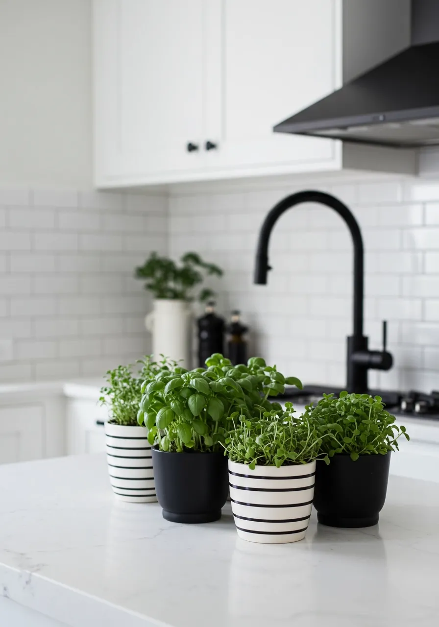 black and white kitchen ideas 21
