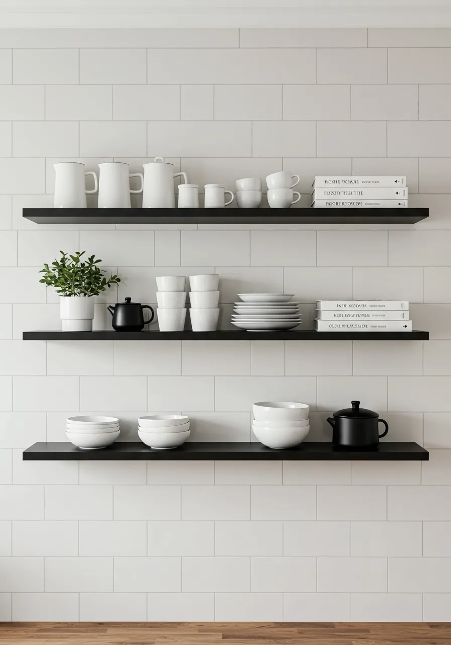 black and white kitchen ideas 7