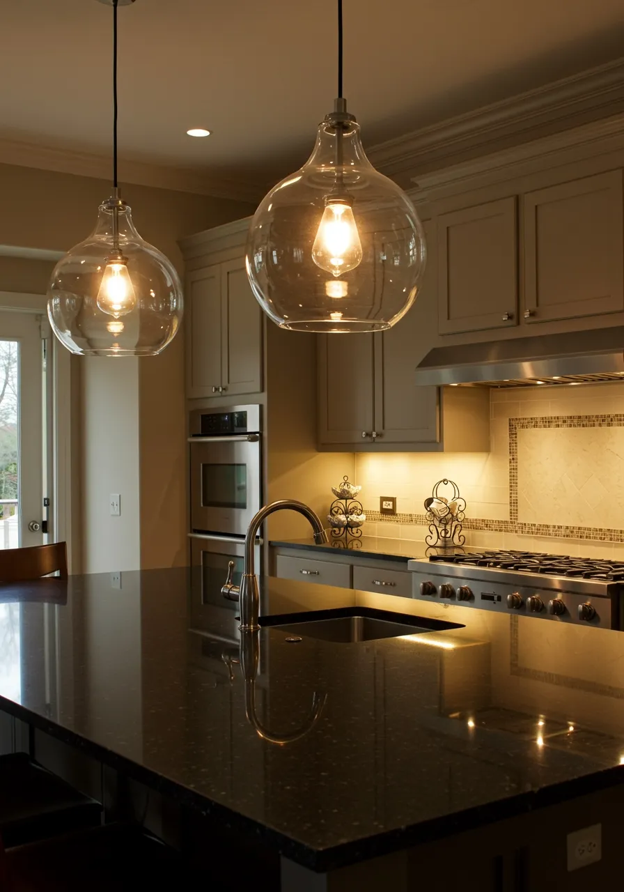 black granite countertops kitchen 14