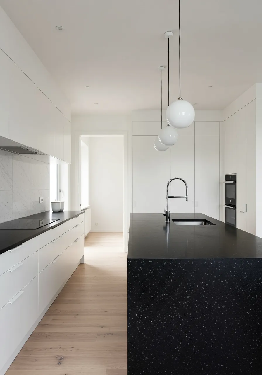 black granite countertops kitchen 19
