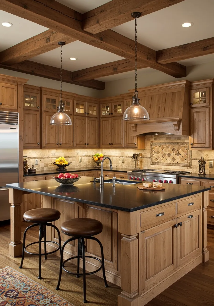 black granite countertops kitchen 3