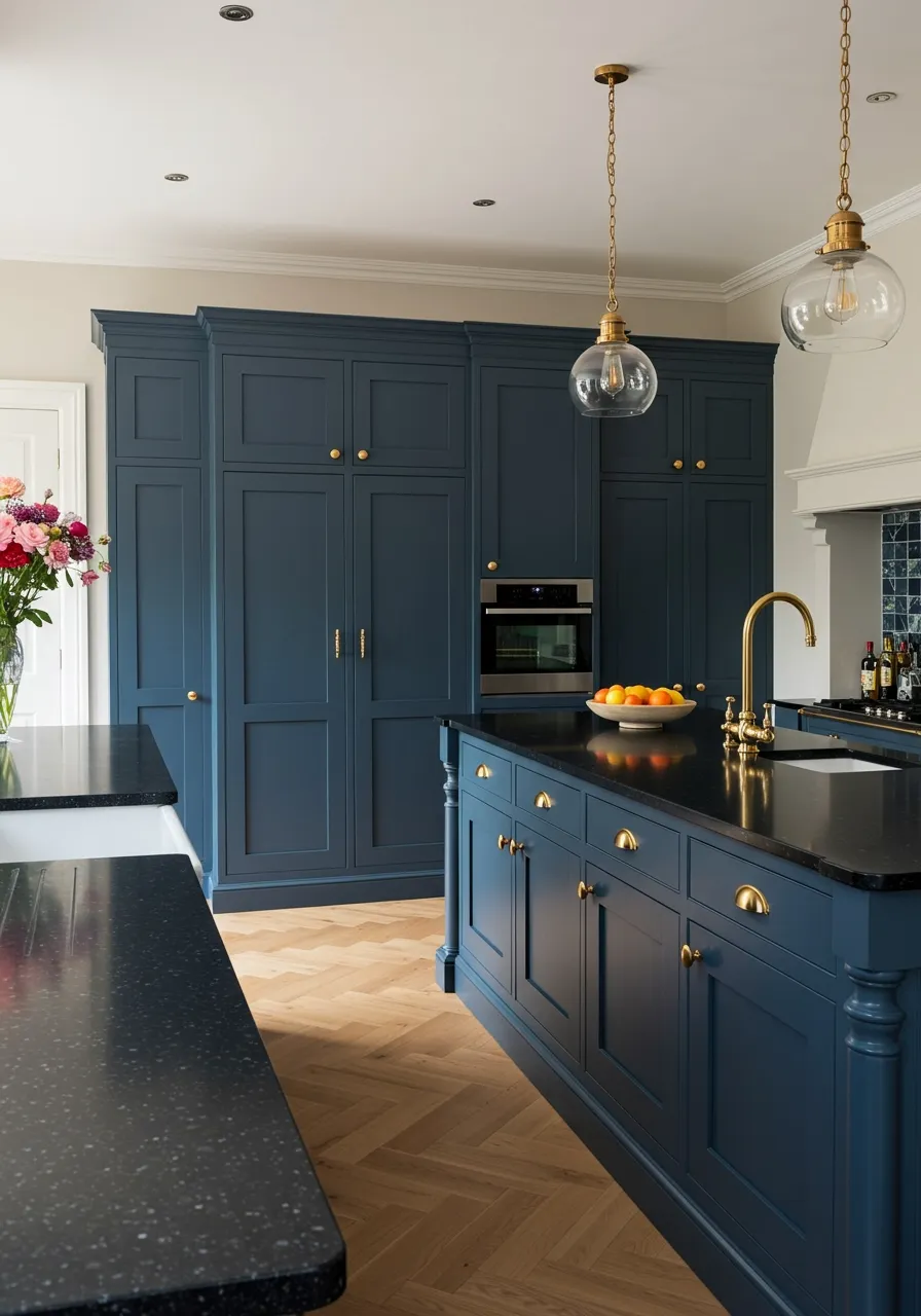 black granite countertops kitchen 7
