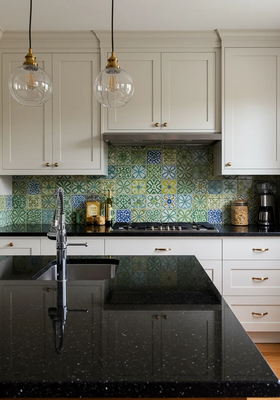 black granite countertops kitchen 8