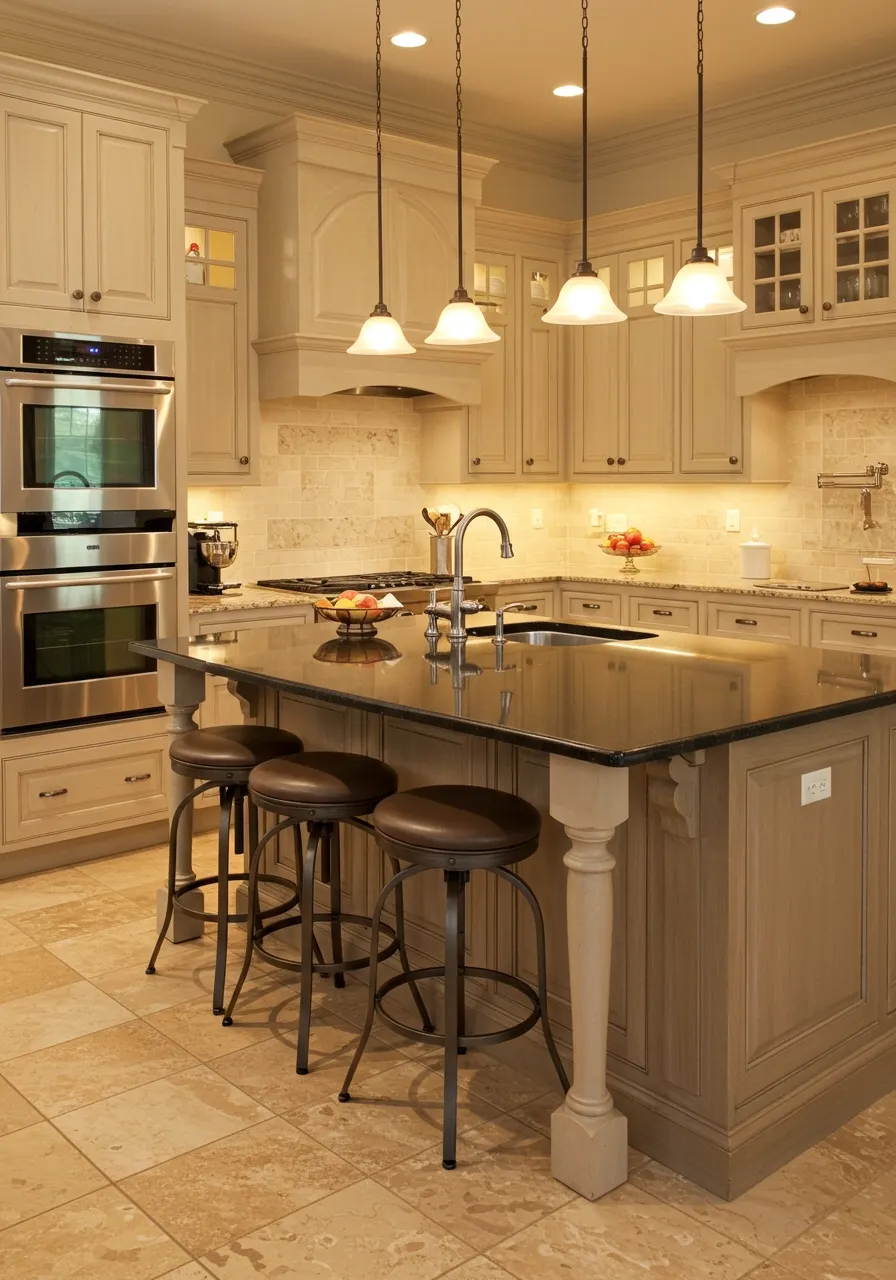 black granite countertops kitchen 9