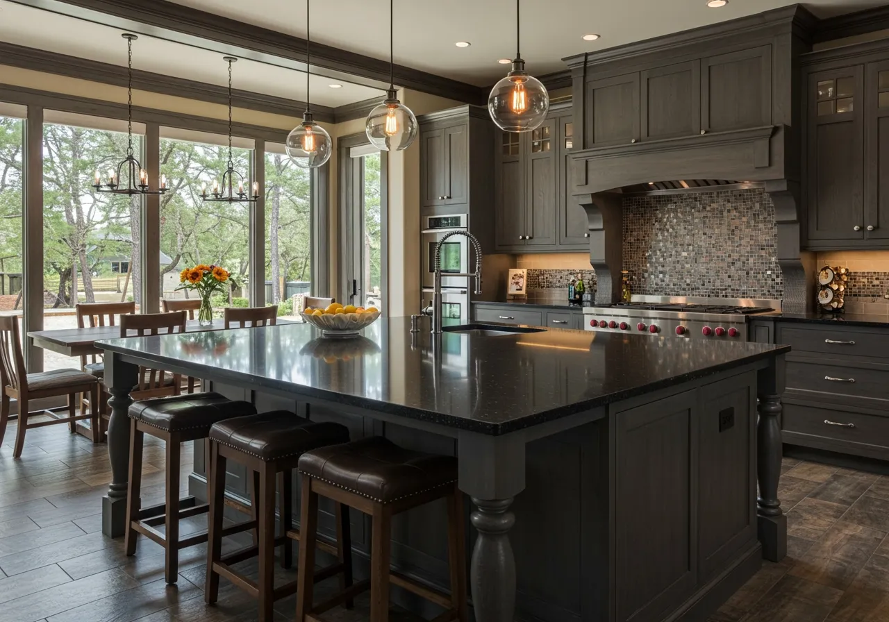 black granite countertops kitchen FI