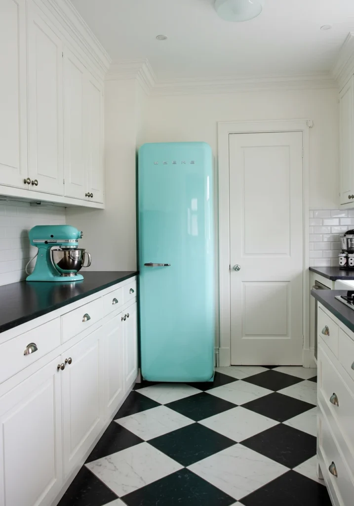 blue and white kitchen 14 converted