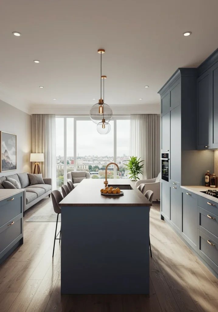 blue grey kitchen cabinets 12