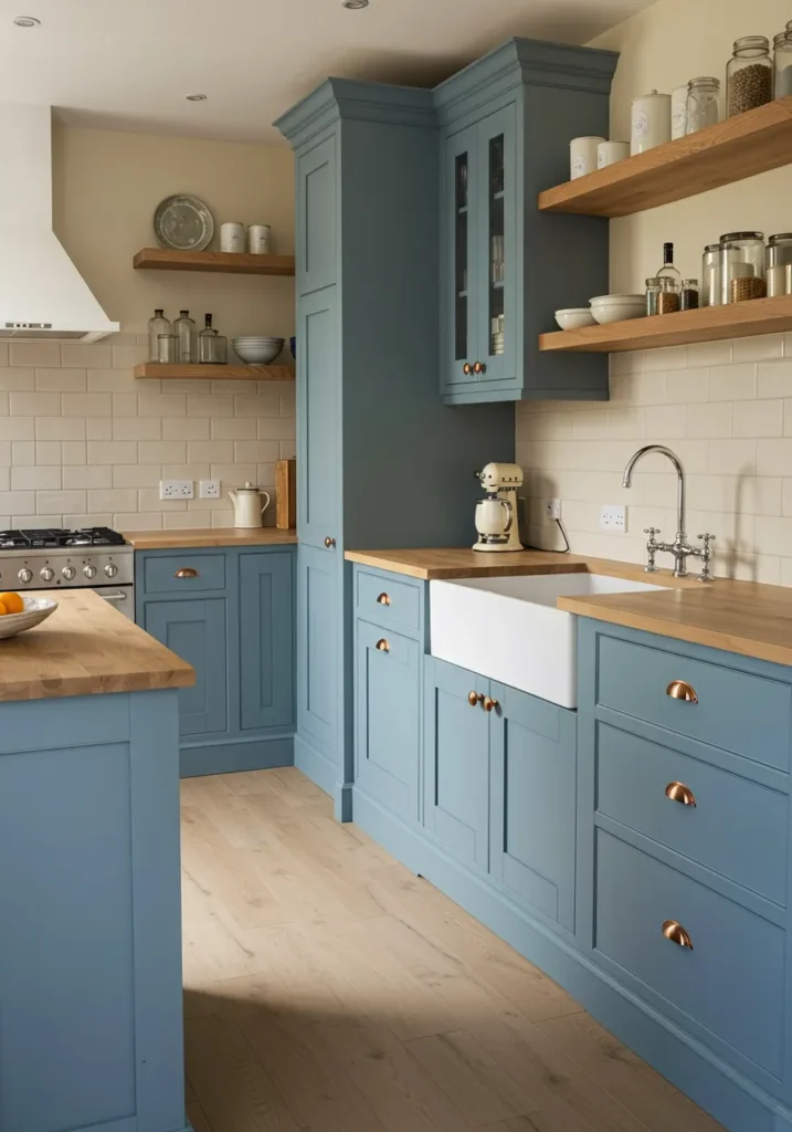 blue grey kitchen cabinets 15