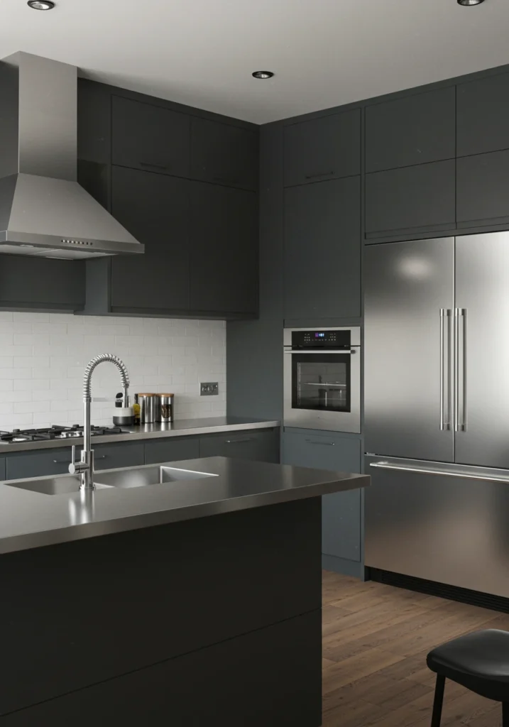 dark grey kitchen cabinets 14 converted