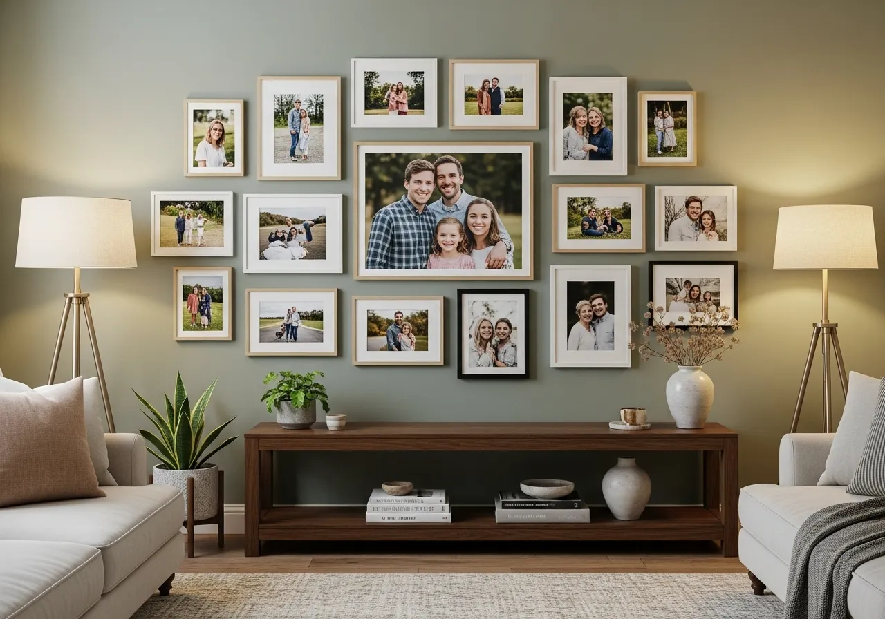 family photos wall decor FI