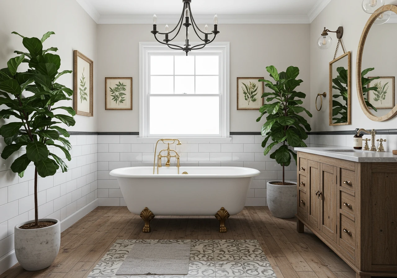 19 Farmhouse Bathroom Decor Ideas for a Cozy, Rustic Retreat