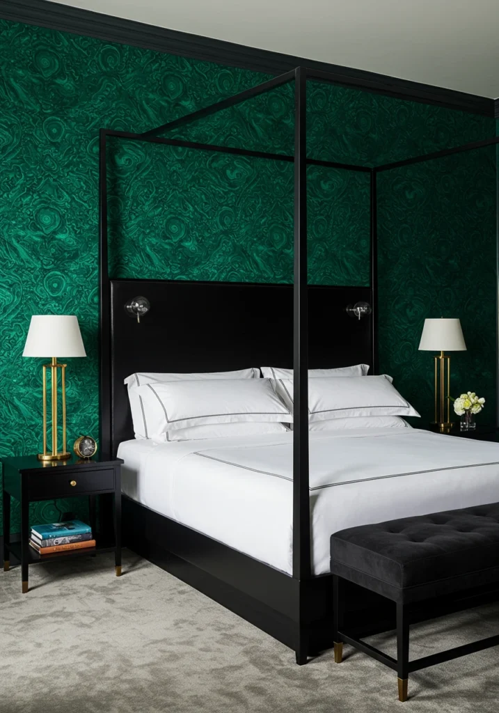 jewel tone bedroom 6 converted