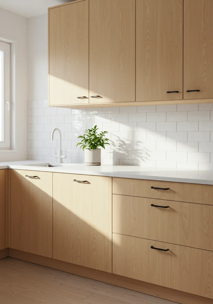light wood kitchen cabinets 1 converted