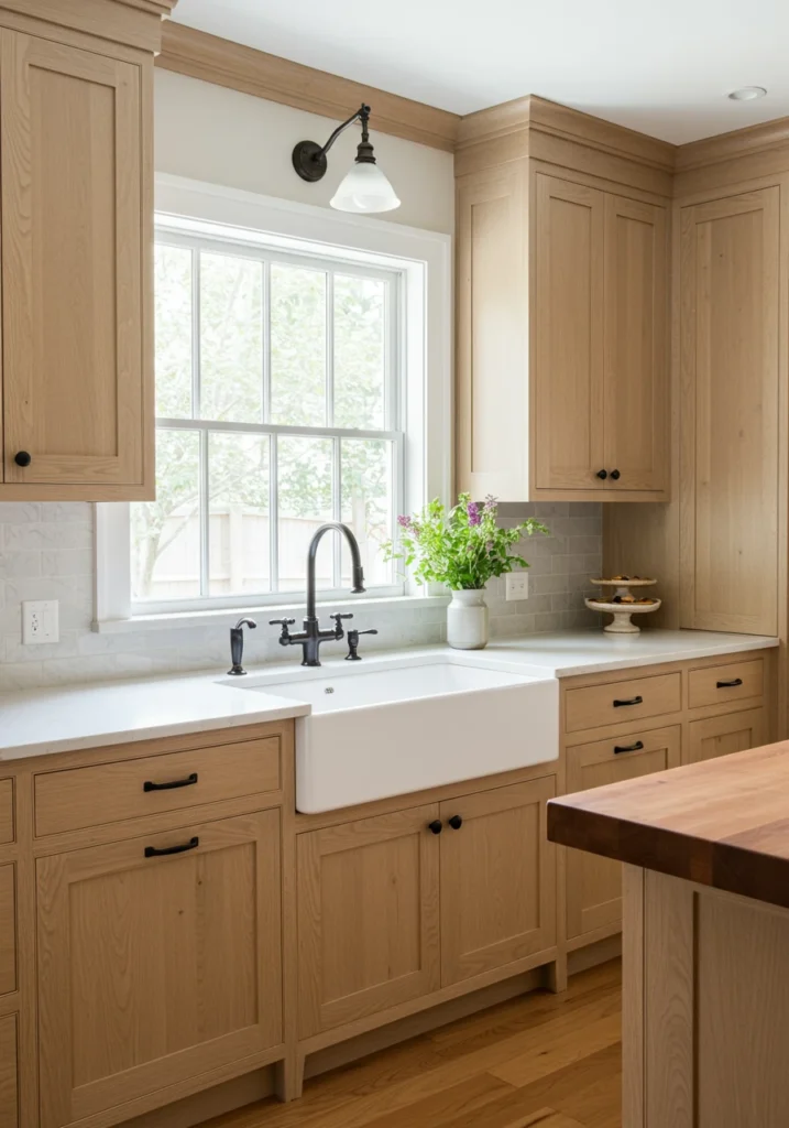 light wood kitchen cabinets 9 converted