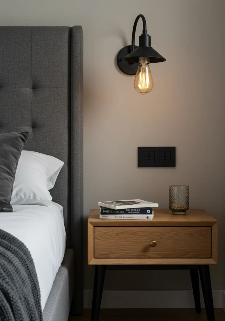 lights in bedroom 1 converted