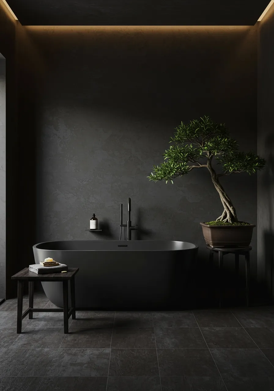 moody bathroom ideas 13
