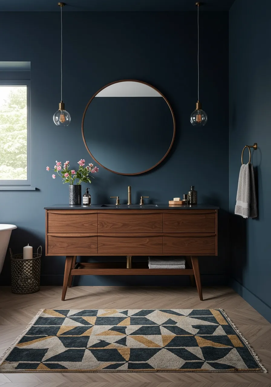 moody bathroom ideas 15