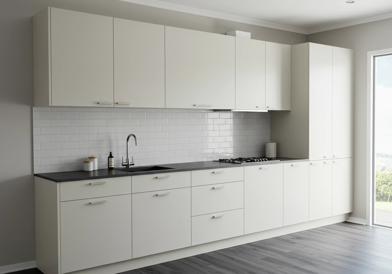 off white kitchen cabinets FI converted